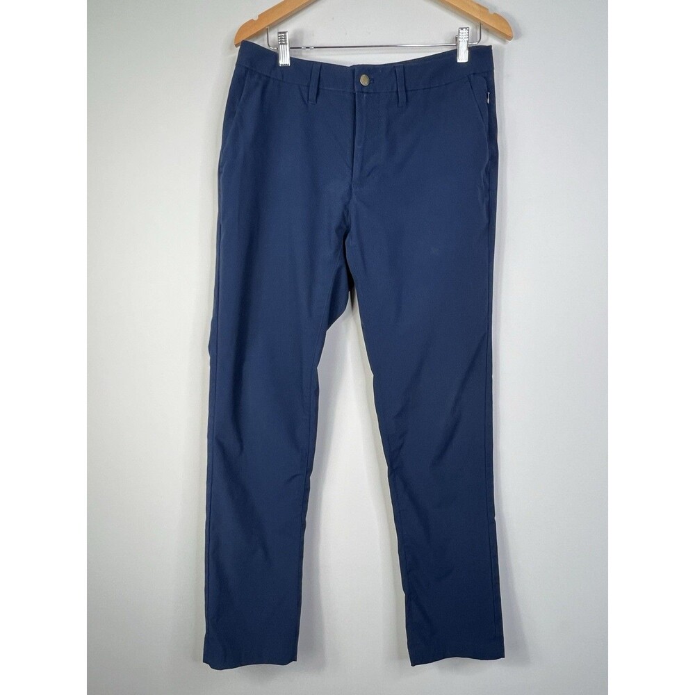 Untuckit Pants Mens 32X32 Blue Straight Chancellor Chinos Performance Golf
